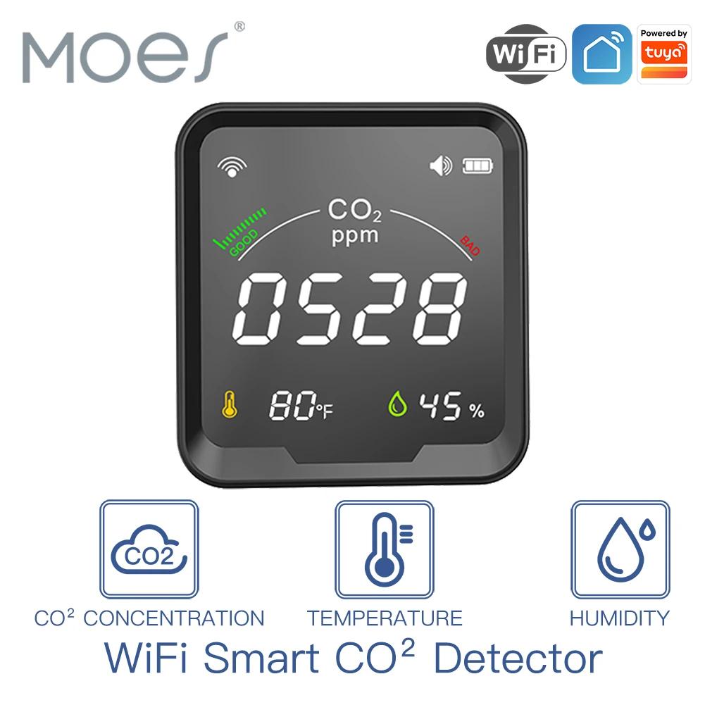 WiFi Tuya Smart CO2 Detector 3 in 1 ̻ȭź     µ   ׽ ˶ ð